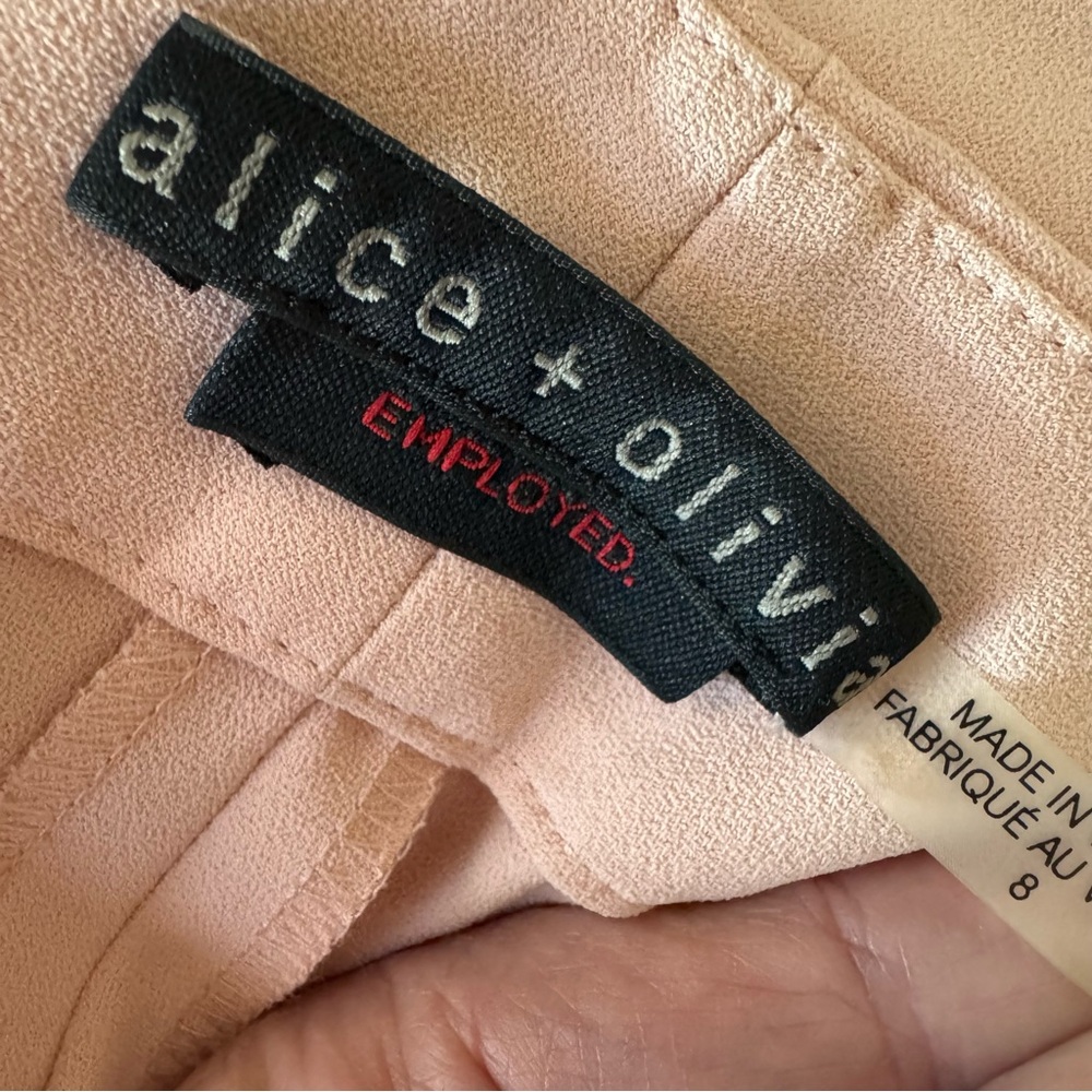 Alice + Olivia Pink Wide Leg Pants - Picture 8 of 10